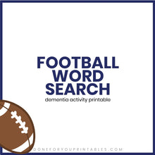 Load image into Gallery viewer, Football Word Search