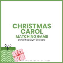 Load image into Gallery viewer, Christmas Carol Matching Game