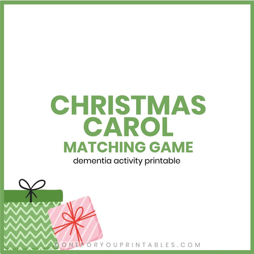 Christmas Carol Matching Game