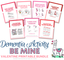 Load image into Gallery viewer, Dementia Activity Be Mine Valentine Printable Bundle