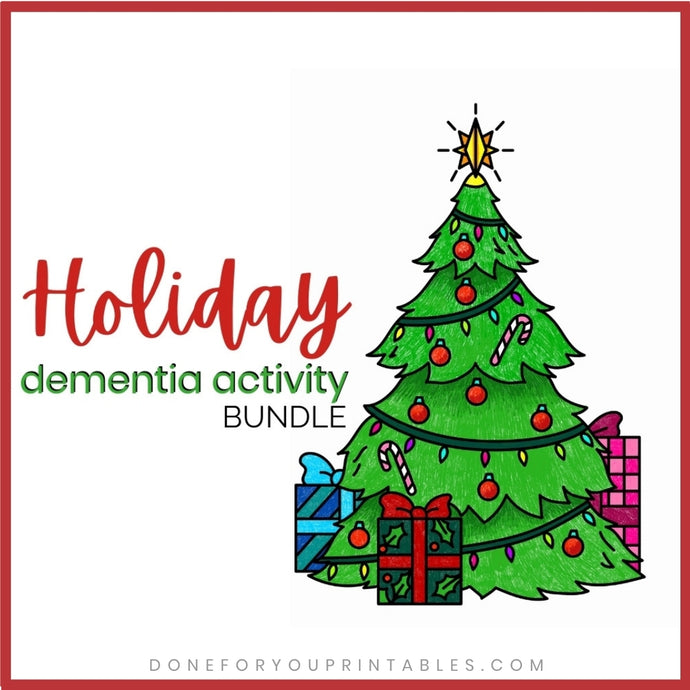 Holiday Dementia Activity Printable Bundle