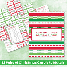 Load image into Gallery viewer, Christmas Carol Matching Game
