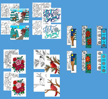 Load image into Gallery viewer, Winter Coloring Pack